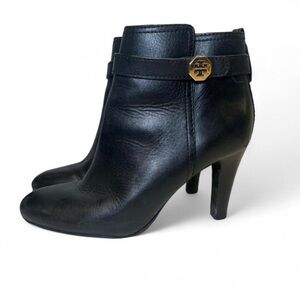 Tory Burch Black Leather Ankle Booties